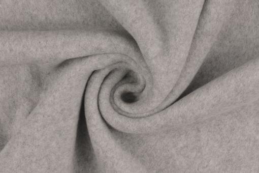 Baumwoll-Fleece - Bio Hellgrau