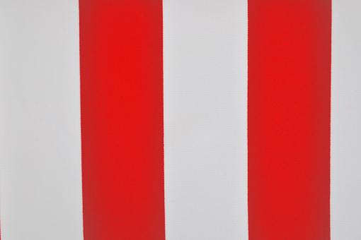 Allroundstoff - Streifen breit - Rot/Weiß - 1,0 Meter 