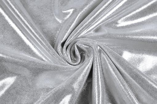 Tanzkleiderstoff Metallic - Silber 
