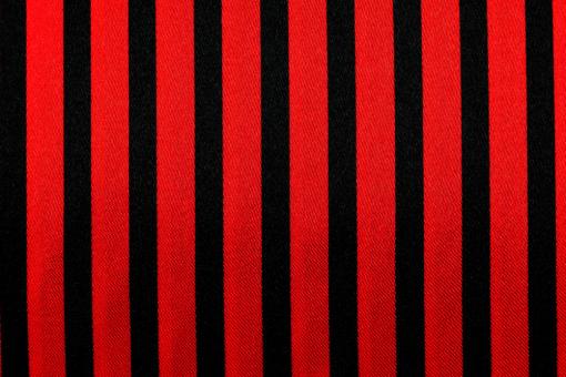 Satin Streifen - Rot/Schwarz 