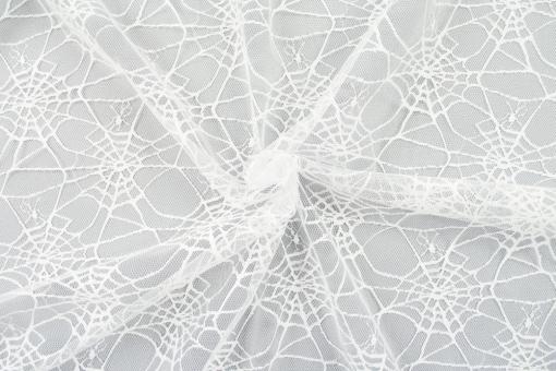 Tüll - Spinnennetze - Weiß 