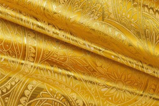 Brokatstoff Biryani - Gold 