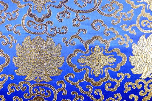 China-Kunstseide - Ornament - Royal 