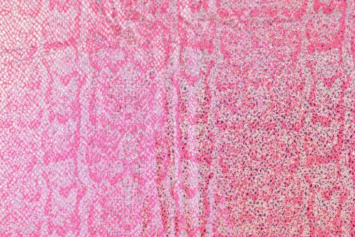 Tanzkleiderstoff - Hologramm-Effekt - Schlangenhaut Pink 