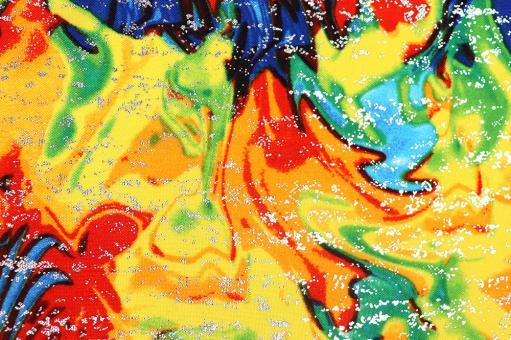 Glitzernder Universalstoff mit Regenbogen Farben 