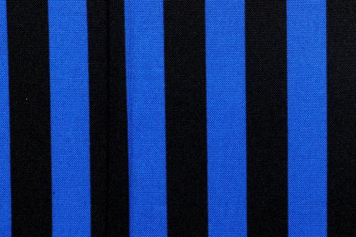 Universalstoff mit Streifen - Royal/Schwarz 