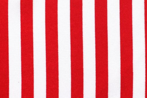 Universalstoff mit Streifen - Rot/Weiß 