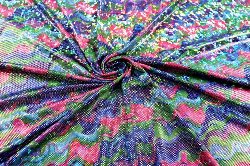 Tanzkleiderstoff - Hologramm-Effekt - Glitter Dream 