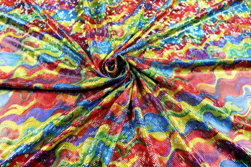 Tanzkleiderstoff - Hologramm-Effekt - Glitter Fever 