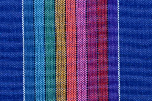 Kostüm- und Dekostoff - Colorful Stripes - Blau 