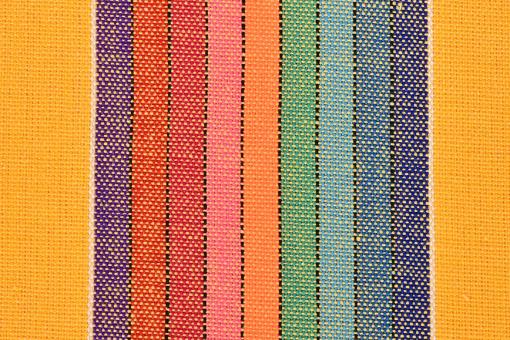 Kostüm- und Dekostoff - Colorful Stripes - Gelb 