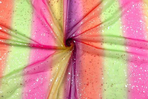 Glitzer-Mesh - Shiny Rainbow 