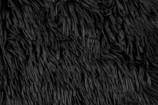 Langhaarfell - Superweich - Uni Schwarz