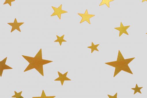 Lackfolie - Sternenhimmel - 130 cm breit Weiß