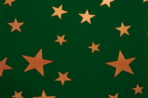 Lackfolie - Sternenhimmel - 130 cm breit Grün
