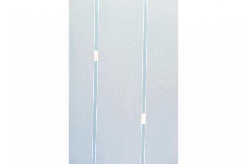 Voile Malmo - 300 cm - Bleiband - Weiß transparent 