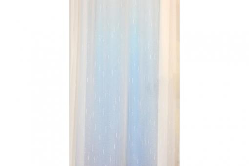 Gardine Viborg - 280 cm - Bleiband - Weiß transparent - 1,0 Meter 