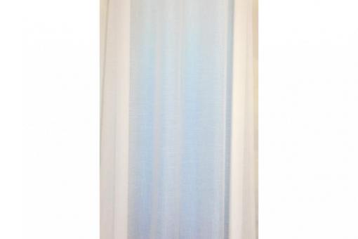 Gardinenstoff Öland - 300 cm - Bleiband - Weiß transparent 