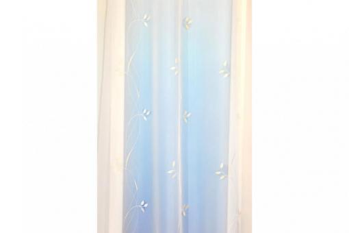 Voile Ammersee - Weiß transparent - 300 cm hoch 