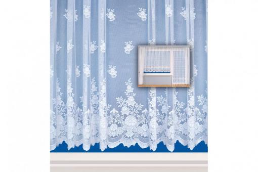 Fertige Gardine - Donau - Weiß 148 x 450 cm