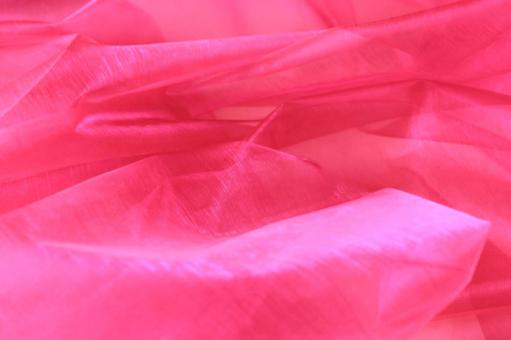 Organza-Stoff glänzend Pink