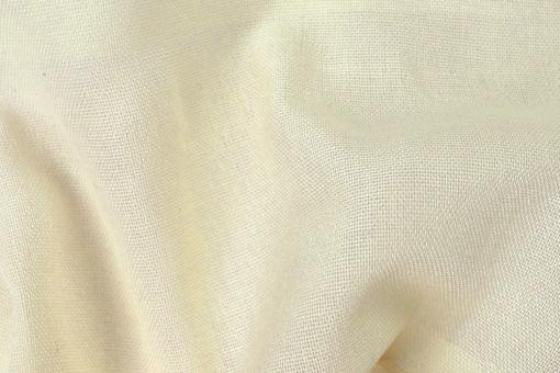 Gardinenleinen fein - permanent schwer entflammbar - 300 cm Creme