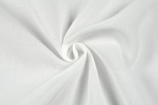 Gardinen-Stoff Sommerleinen - Bleiband - 300 cm breit Weiß