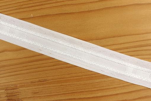 Gardinenband Universal - 23 mm - Weiß 