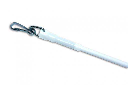 GARDINIA Metall-Schleuderstab - 125 cm - Weiß 