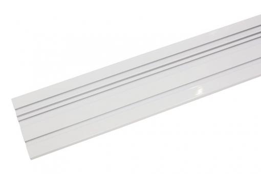 GARDINIA Aluminium-Vorhangschiene - 2-läufig - 150 cm - Weiß 