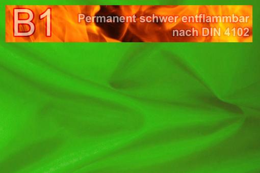 Dekorations-Taft - permanent schwer entflammbar B1 Hellgrün