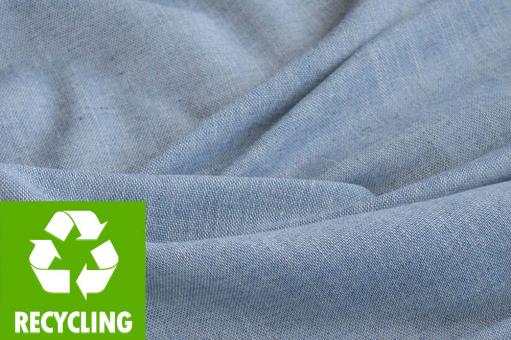 Gardinenstoff aus recycelten Jeans - Uni - 300 cm 