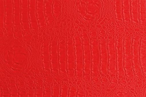 Krokodilleder-Imitat Deluxe Rot