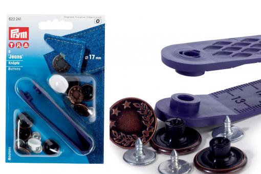 Jeansknöpfe 17 mm - 8 Stück 