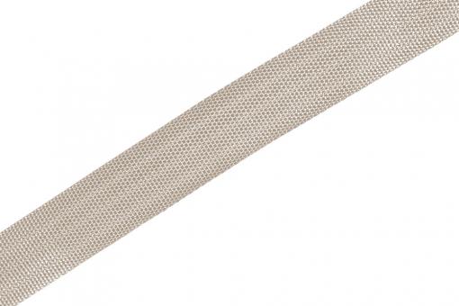 Gurtband-Meterware - Panamabindung - 25 mm breit Taupe