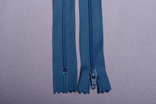 Kunststoff-Reißverschluss mit Automatiksperre - 40 cm Jeans gewaschen
