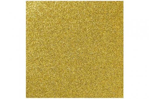 Glitzerflicken - 10 x 10 cm Gold