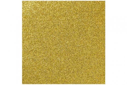 Glitzerflicken - 10 x 10 cm Gold