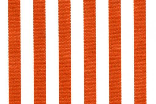 Markisen-/Outdoor-Stoff gestreift Orange/Weiß