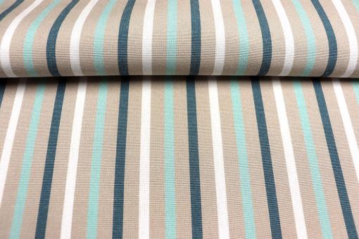 Markisen- und Outdoor-Stoff Spain Summer Marbella Beige/Türkis