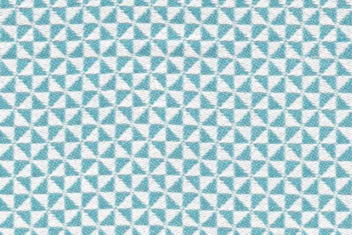 Outdoor- und Markisenstoff - Felix Mint/Weiss