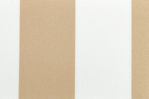 Markisenstoff 140 cm - Italy Sun - Blockstreifen Beige / Weiss