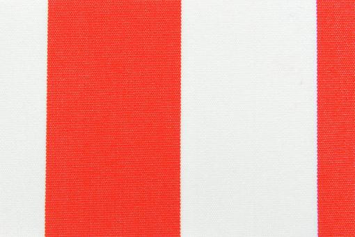 Markisenstoff 140 cm - Italy Sun - Blockstreifen Rot / Weiss