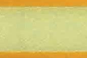 Organzaband Satinkante 10 mm - 50 m-Rolle Orange/Gold