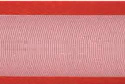 Organzaband Satinkante 15 mm - 25 m-Rolle Rot