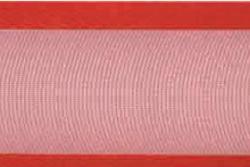 Organzaband Satinkante 40 mm - 25 m-Rolle Rot