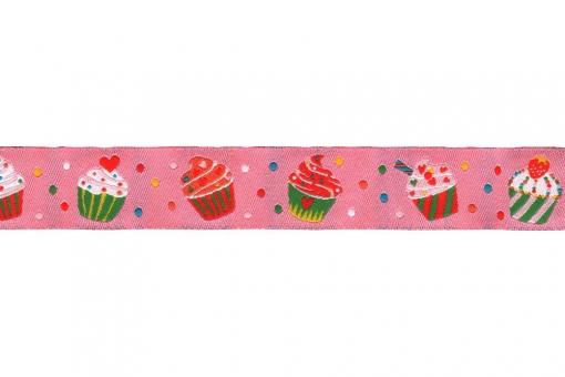 Borte Jacquard - 2 cm breit - Cupcake - Meterware 