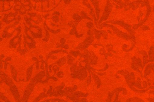 Möbelstoff Samt Damask Rose B1 - Wetcare® Orange