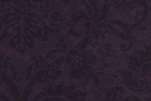 Möbelstoff Samt Damask Rose B1 - Wetcare® Brombeer