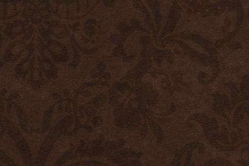 Möbelstoff Samt Damask Rose B1 - Wetcare® Dunkelbraun